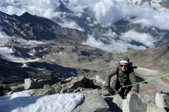 Lisi im Aufstieg zum Lagginhorn